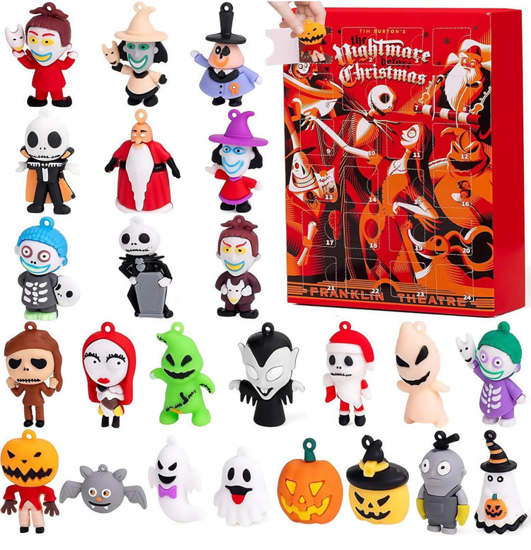 3.9 3.9 out of 5 stars (10)
Halloween Advent Calendar 2024,Contains 24 Gifts, Nightmare Before Christmas Advent Calendar, Scary Halloween Doll Collectible Horror Figures Gift for Kids Teen Adults