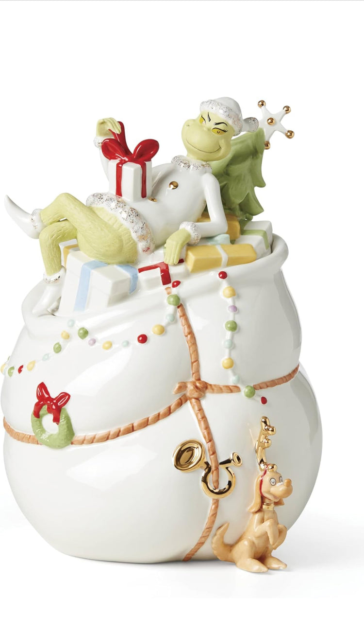 Lenox 894169 Merry Grinchmas Cookie Jar.