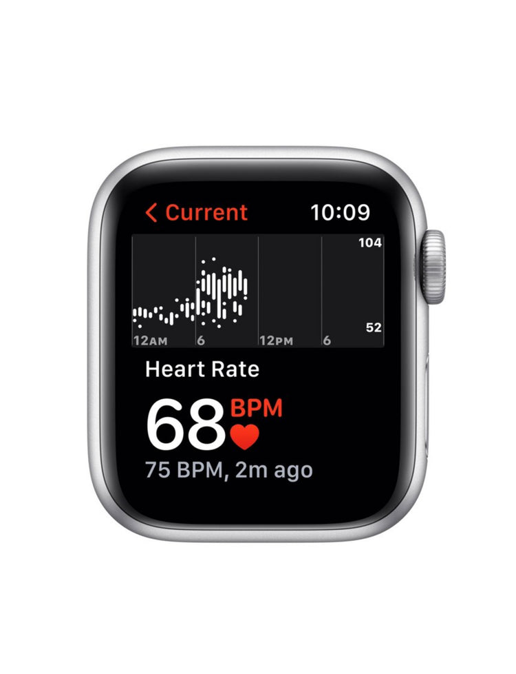 Apple Watch SE GPS (1st generation) 40mm
Silver Aluminum Case with Abyss Blue Sport.