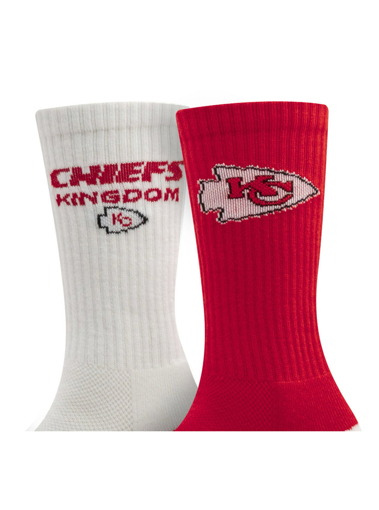 NFL Adult 2-Pack socks. Kansas City Chiefs.