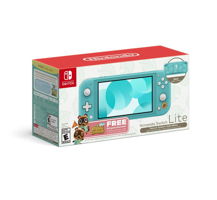 Nintendo Switch™ Lite (Timmy & Tommy’s Aloha Edition) Animal Crossing™: New Horizons Bundle (Full Game Download Included)