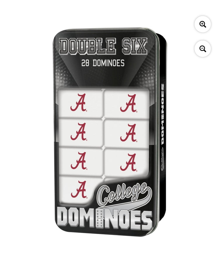 MasterPieces Officially Licensed NCAA Alabama Crimson Tide 28 Piece Dominoes Game for Adults.