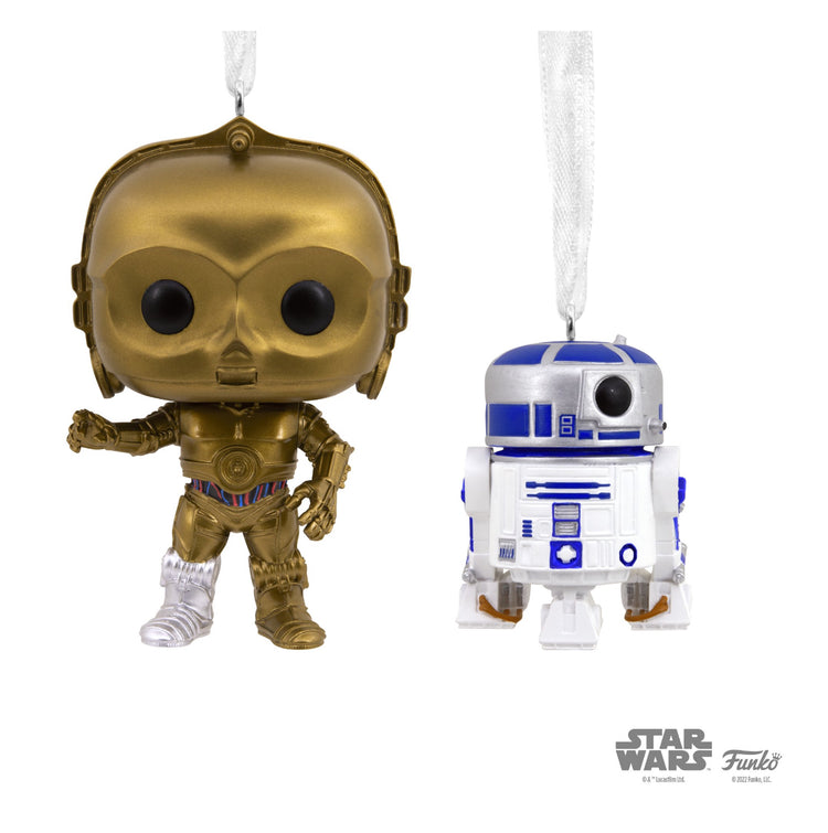 Hallmark Star Wars C-3PO and R2-D2 Funko POP! Christmas Ornaments, 2, 0.32lbs