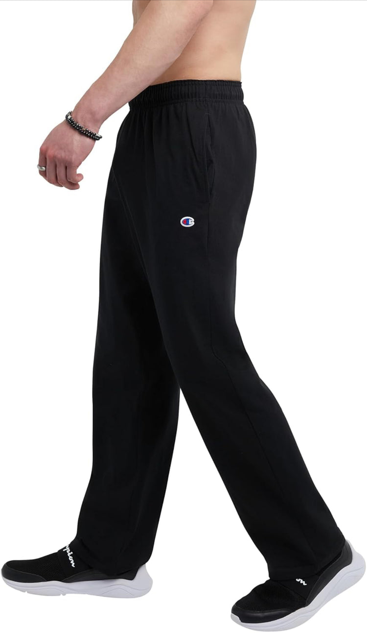 Champion Men's Pants, Lightweight Open-Hem Lounge Pants for Men, Jersey Pants (Reg. or Big & Tall). Size M and L