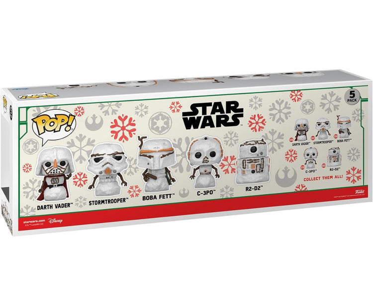 Funko Pop! Star Wars Holiday: Snowman 5 Pack, Amazon Exclusive