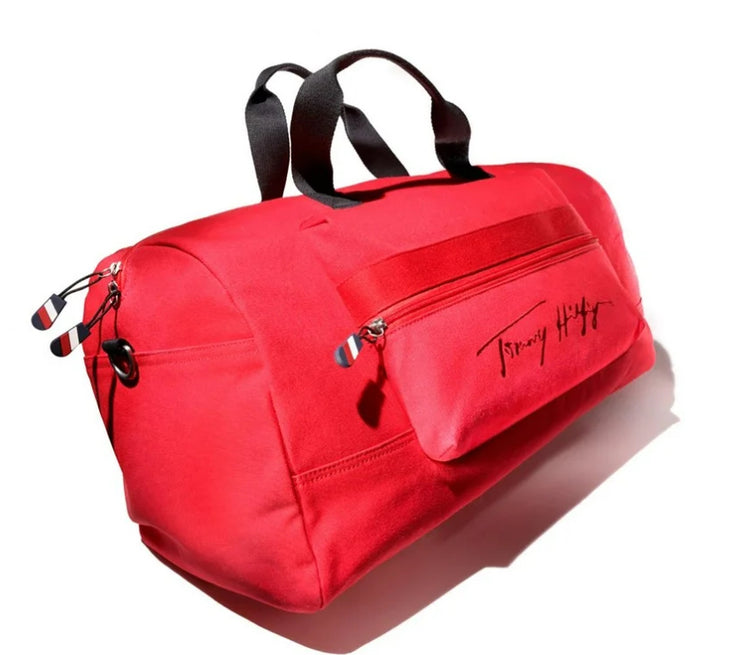 Tommy Hilfiger Mens Sean Canvas Gym Duffle Bag