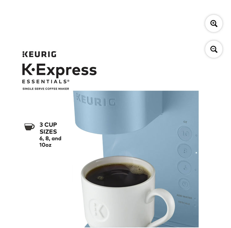 Keurig K-Express Essentials Red Single-Serve K-Cup Pod Coffee Maker.