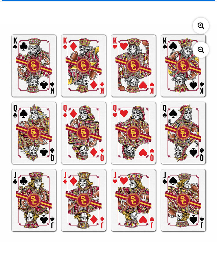 YouTheFan NCAA USC Trojans Classic Series Playing Cards.