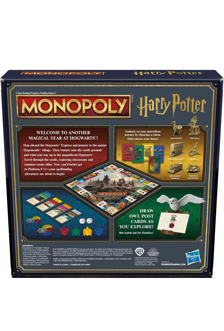 Monopoly HARRY POTTER Edition Board Game | A Magical Adventure at Hogwarts | Ages 8 and Up | 2 to 6 Players | Family Games | Gifts for Kids and Adults