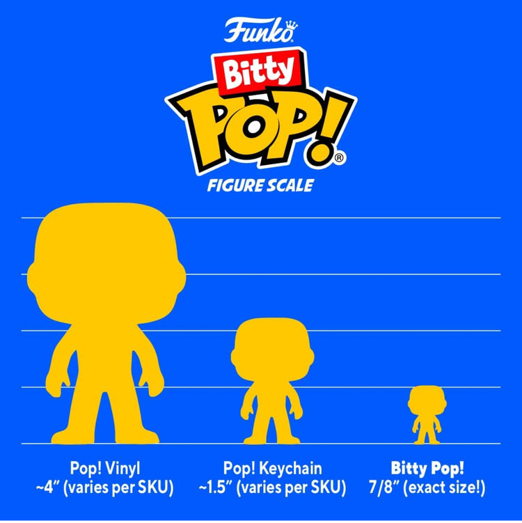 Funko Bitty Pop! Harry Potter Mini Collectible Toys 4-Pack - Hermione Granger, Rubeus Hagrid, Ron Weasley & Mystery Chase