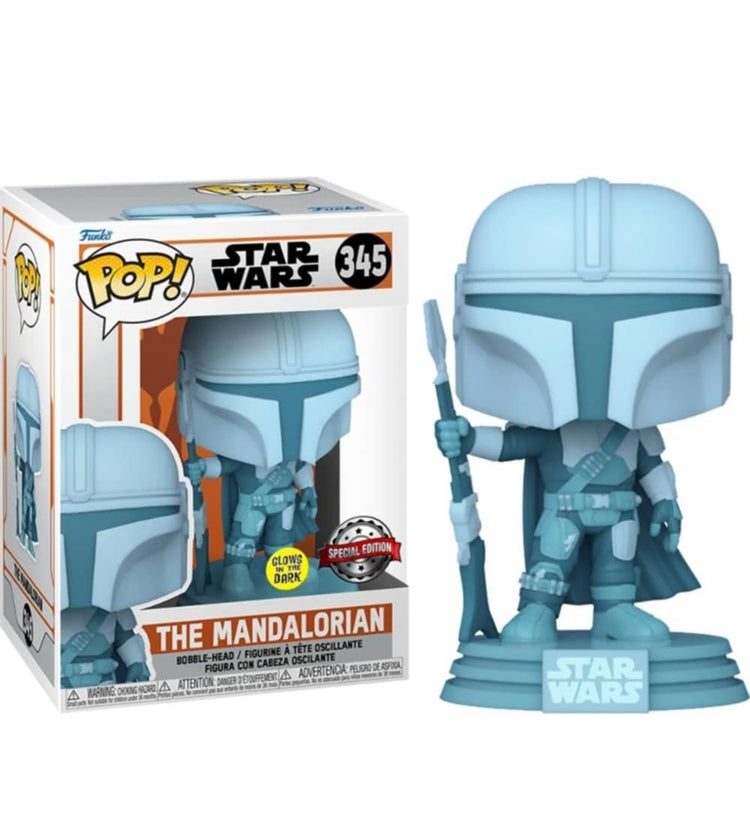 Mandalorian Hologram (Star Wars) Funko Pop! Glow in the Dark Exclusive.