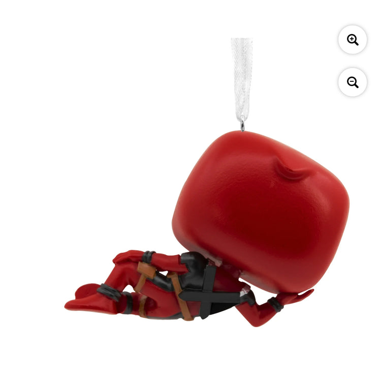 Hallmark Marvel Deadpool Laying Down Funko POP Christmas Ornament