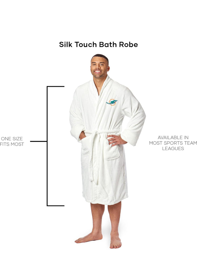 Northwest unisex Silk Touch Bath Robe. NFL Miami Dolphins. Size L-XL