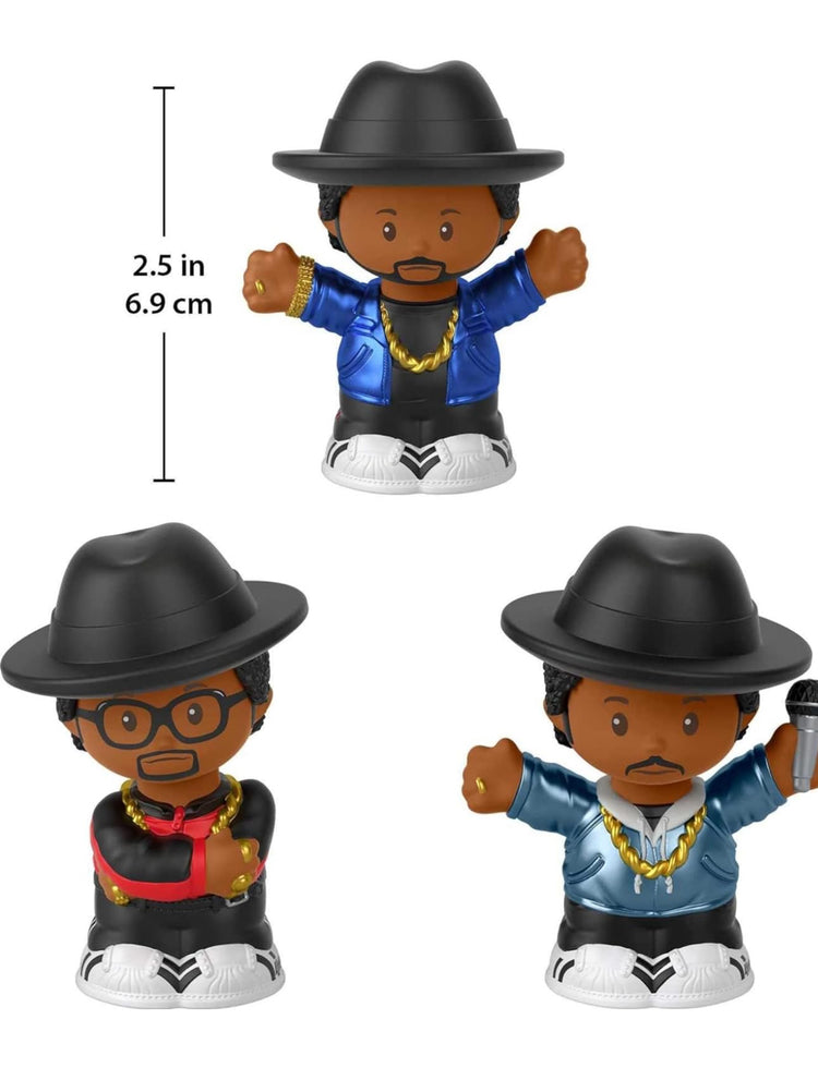 Little People Collector Run DMC Special Edition Set, 3 Figures for Adults & Hip Hop Fans in Display Box