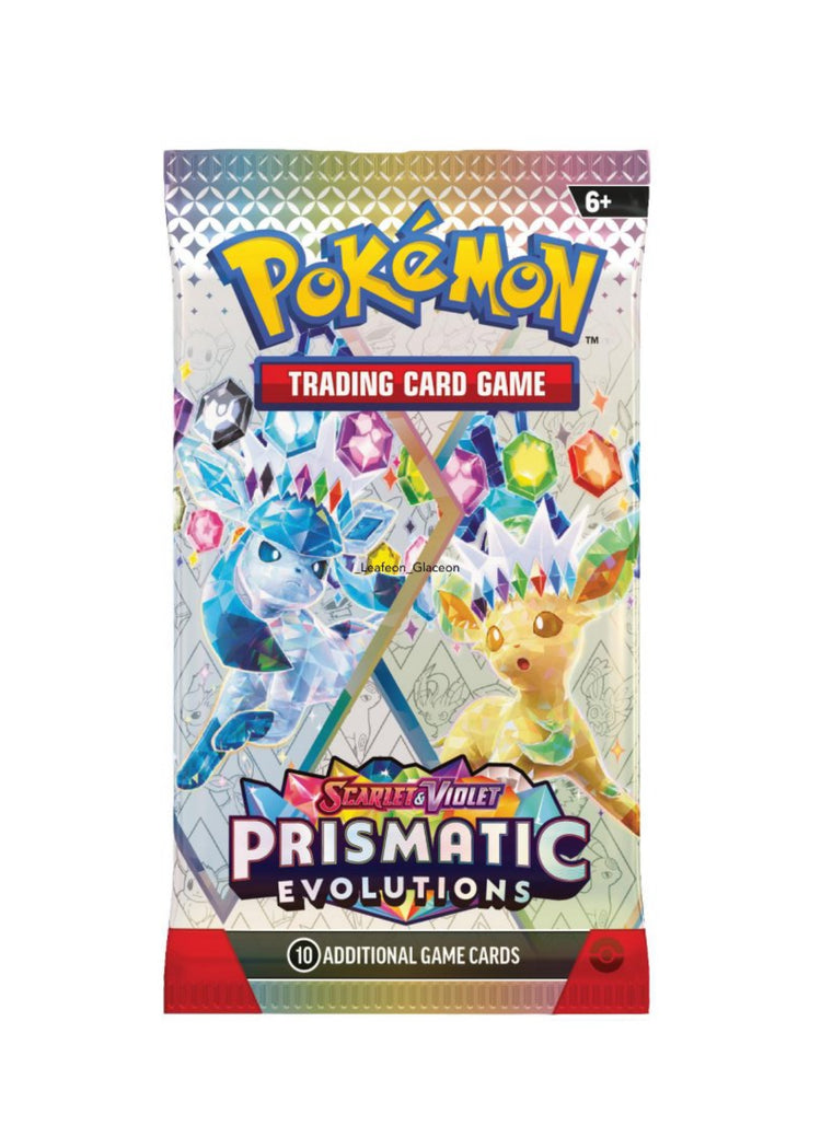 Pokemon SV8.5 Scarlet and Violet Prismatic
Evolutions Art Bundle (4 Booster Packs)