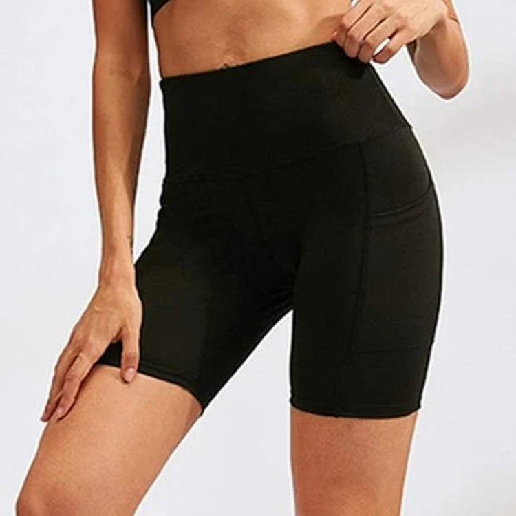 High Waist Biker Shorts for Women - 8" Inches