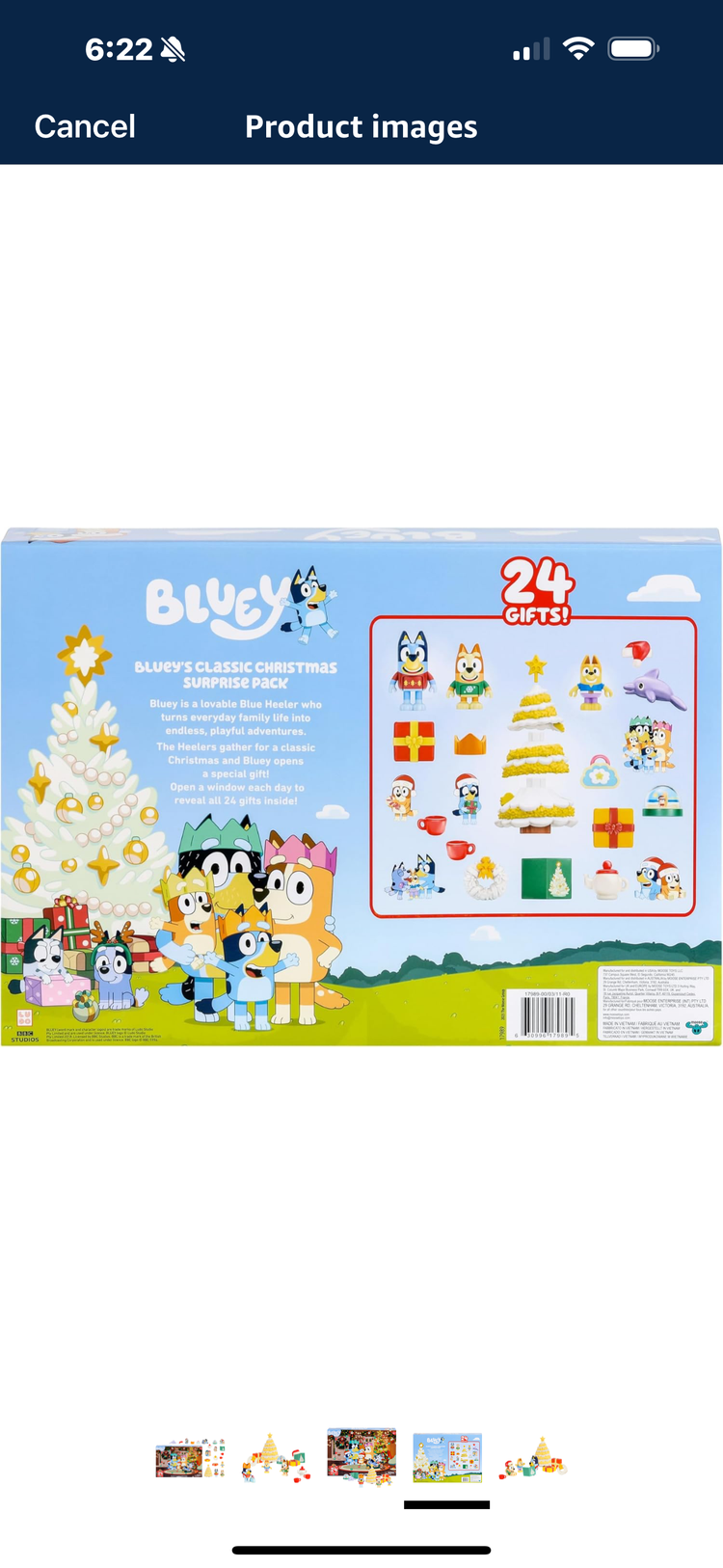 Bluey's Exclusive Advent Calendar Pack. Open the Packaging To Find A Bluey Surprise Each Day For 24 days Including Exclusive Figures! | Amazon Exclusive