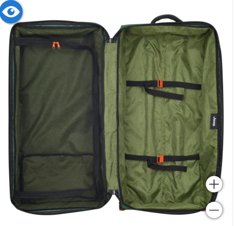 JEEP 2 Wheeled Trolley Duffel Bag