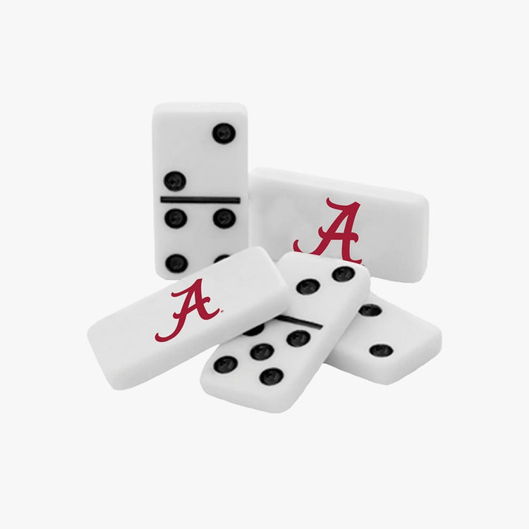 MasterPieces Officially Licensed NCAA Alabama Crimson Tide 28 Piece Dominoes Game for Adults.