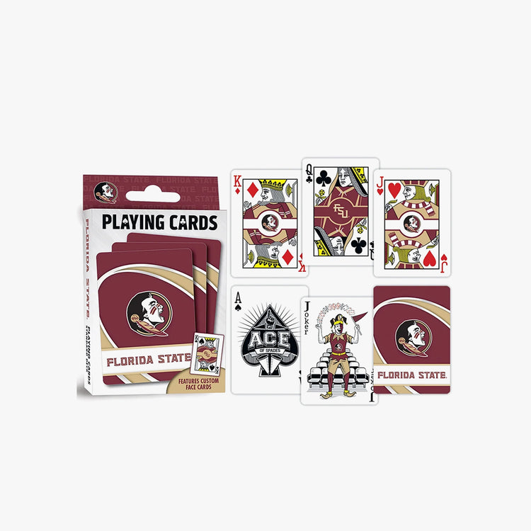 MasterPieces Officially Licensed NCAA Florida State Seminoles Playing Cards - 54 Card Deck for Adults