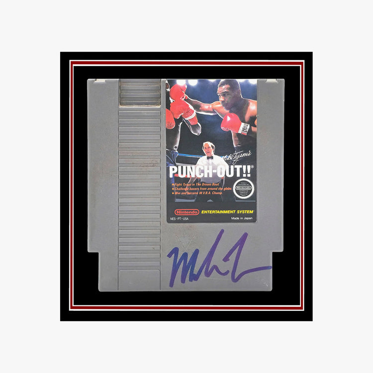 Mike Tyson Autographed Framed Nintendo Punch-Out!! Collage with Signed Photo, Signed Video Game Cartridge, and NES Controller - Beckett Authenticated