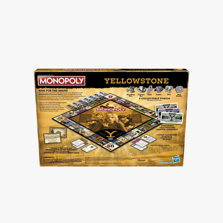 Monopoly: Yellowstone Edition Board Game for Teens and Adults Ages 16 and Up.