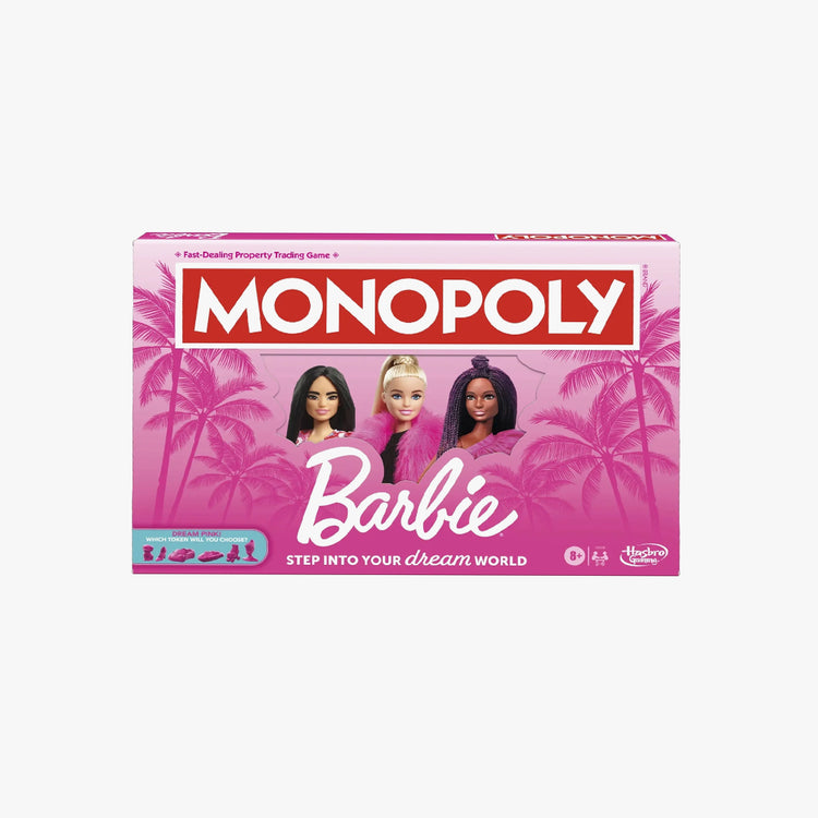 Monopoly: Barbie Edition Board Game, Family Games for 2-6 Players, Ages 8+