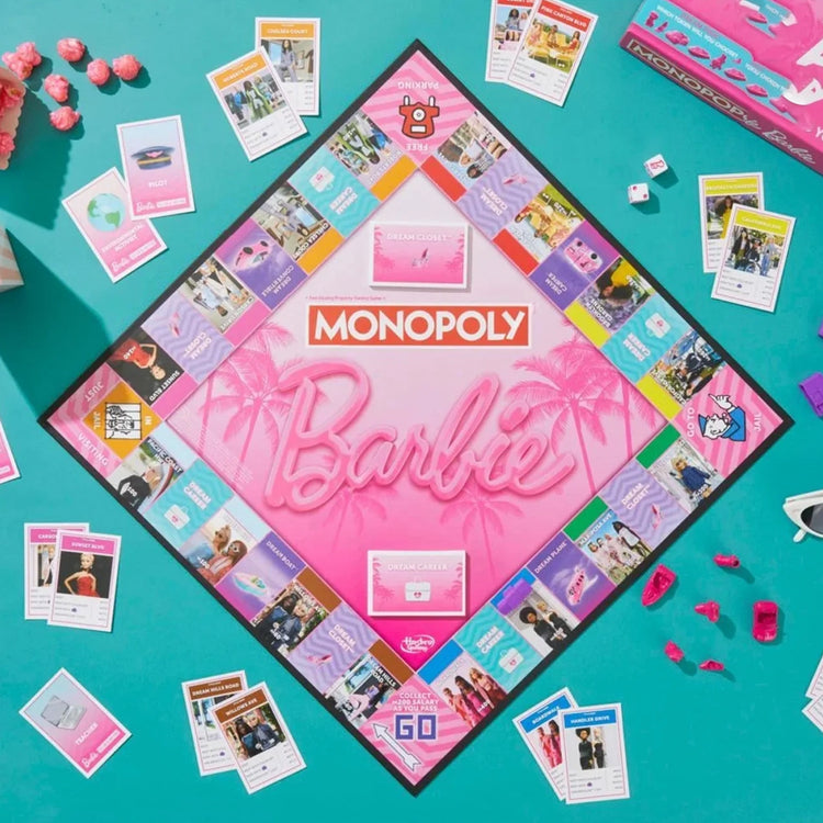 Monopoly: Barbie Edition Board Game, Family Games for 2-6 Players, Ages 8+