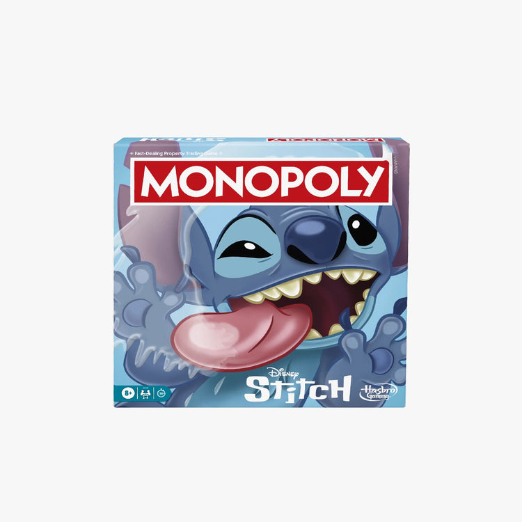 Monopoly Disney Stitch Edition Board Game, Officially Licensed Disney Game, Kids Games for Ages 8+