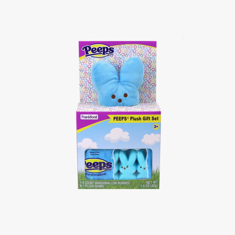 PEEPS House Bunny Plush Gift Set Choice of Pink and Blue.