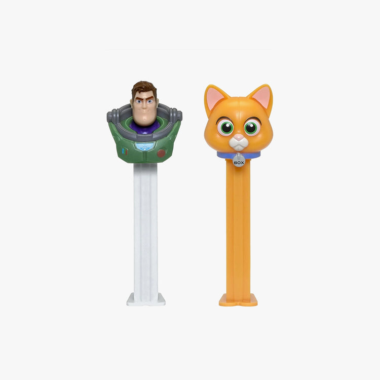 PEZ Buzz Lightyear Candy Dispenser Set – Buzz Lightyear Alpha Class And Sox The Cat PEZ Dispensers With Extra Pez Candy Refills.