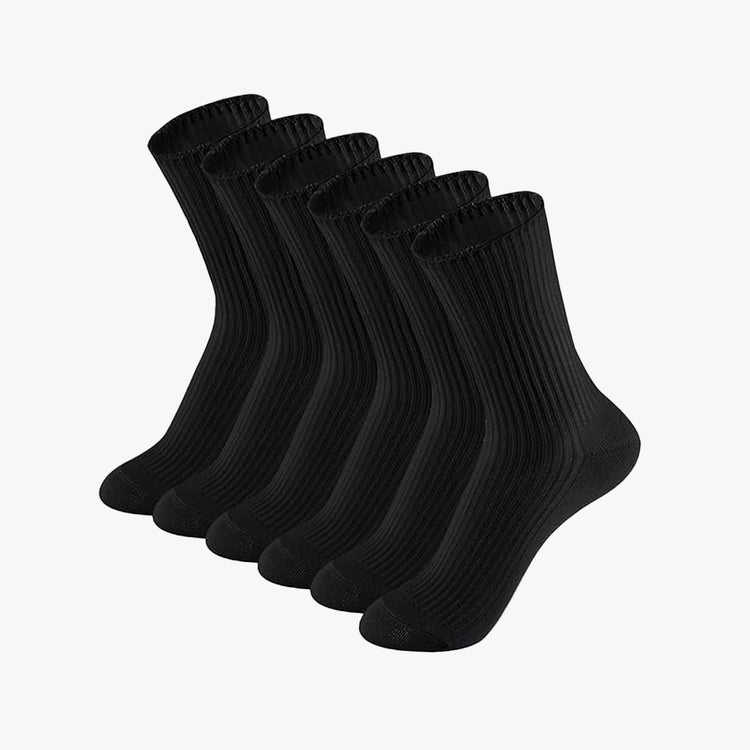 10/20/40 Pairs Womens Solid Crew Socks