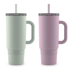 Ello Port 40-oz. Stainless Steel Tumbler with Handle, Assorted Colors, 2 pk.