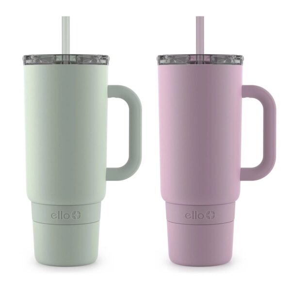Ello Port 40-oz. Stainless Steel Tumbler with Handle, Assorted Colors, 2 pk.