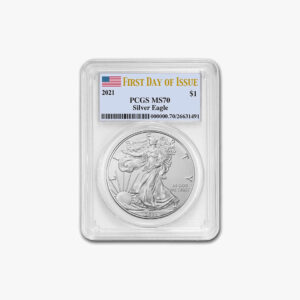 2021 American Silver Eagle (Type 1) MS-70 PCGS (First Day)