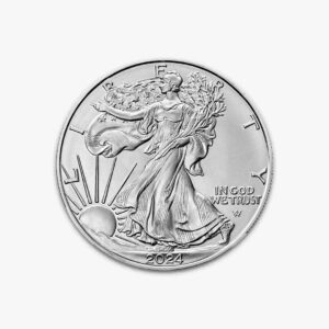 2024 1 ounce Silver Eagle Coin w/ Walking Liberty design