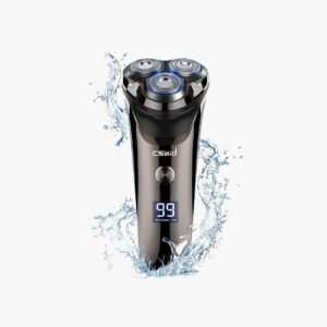 4D Electric Shaver for Men, IPX7 Waterproof Electric Razor Dry Wet Rotary Face Shaver Rechargeable Cordless Travel Beard Trimmer w/ LED Display & Charging Stand & Pop Up Trimmer for Dad Husband