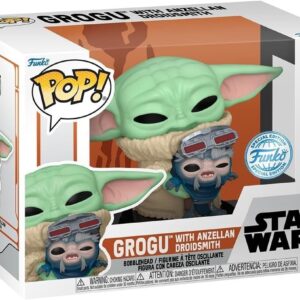 Funko Pop! Star Wars: Mandalorian - Grogu with Anzellan Droidsmith, Amazon Exclusive