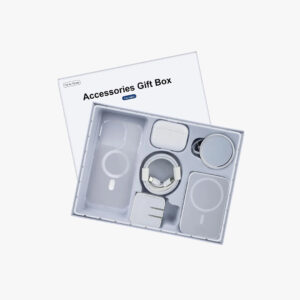 6 Pack Accessories Gift Box Kit Includes Bluetooth Headphones, PD Fast Charger with Cable, Crystal Clear Magnetic Case, Magnetic Charger & Wireless Compatible for iPhone 15 Pro Max 6.7" and iPhone 14 Pro Max 6.7”.
