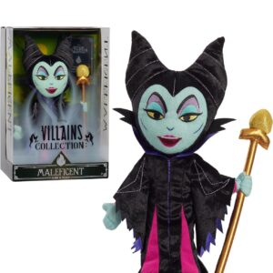 Disney Villains Collection: Maleficent Plush, 13-inch Collectible Plush Doll, Kids Toys for Ages 3 Up, Amazon Exclusive by Just Play