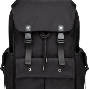 Colins Kiers 15.6 Inch Laptop Backpack. Drawstring Anti-theft Waterproof Tech Backpack with Laptop Compartment. Black 30L