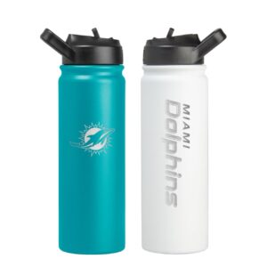 NFL 24 oz. X 2PK. Insulated Water Bottles. Miami Dolphins