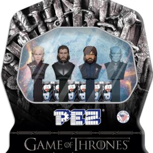 4.8 4.8 out of 5 stars (207)Pez Candy Game Of Thrones The Iron Set Jon Snow, Daenrys, Night King, Tyrion with Dragon Fruit Flavored candy