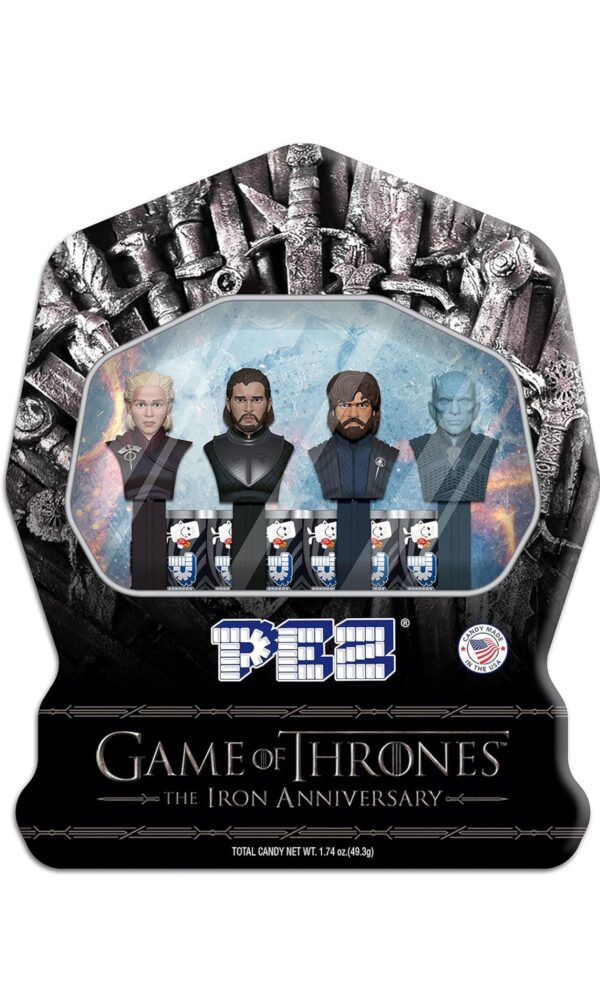 4.8 4.8 out of 5 stars (207)Pez Candy Game Of Thrones The Iron Set Jon Snow, Daenrys, Night King, Tyrion with Dragon Fruit Flavored candy