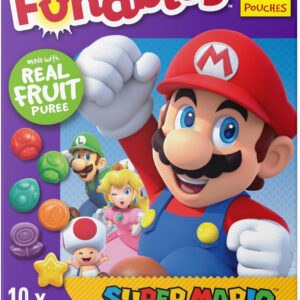 Funables Fruity Snacks, Super Mario, Assorted Fruit, Flavored Snacks, 0.8 oz 10 ct