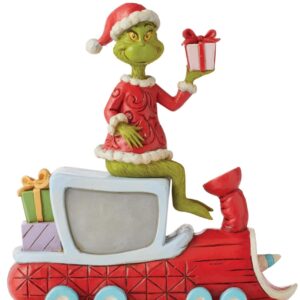 Enesco Jim Shore Dr. Seuss The Grinch on Train Figurine, 8.07 Inch, Multicolor. Very limited and sell fast.