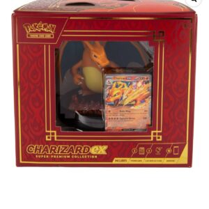 Pokemon Trading Card Games Charizard ex Super - Premium Collection. Each purchase comes with one free Pokemon Journey booster pack.