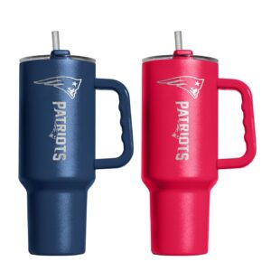 NFL 40 oz. 2x pack Insulated Tumblers. New England Patriots.