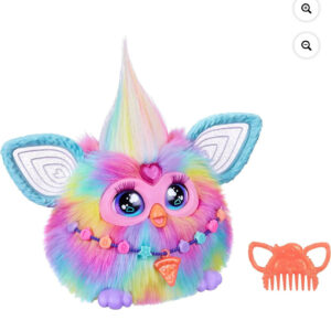 Furby Tie Dye Plush Toy, Voice Activated, 15 Fashion Accessories, Interactive Toys, Ages 6+