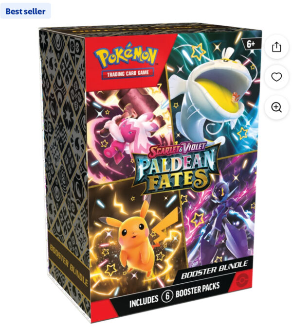 Pokemon Trading Card Games SV4.5 Paldean Fates Booster Bundle.